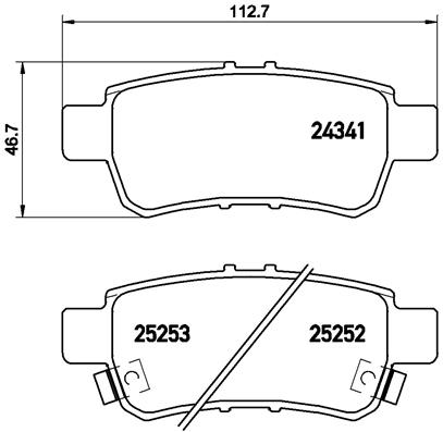 BREMBO Első fékbetét P28062_BREMBO