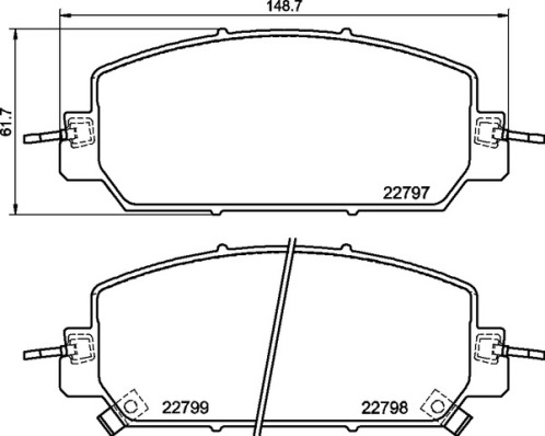 BREMBO Fékbetét, mind P28098_BREMBO