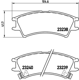 BREMBO Első fékbetét P30011_BREMBO