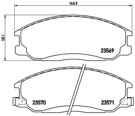 BREMBO Első fékbetét P30013_BREMBO