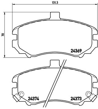 BREMBO Első fékbetét P30029_BREMBO