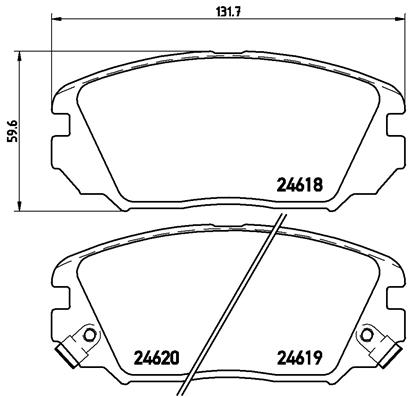 BREMBO Első fékbetét P30031_BREMBO