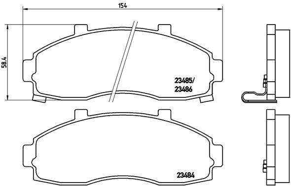 BREMBO Első fékbetét P30044_BREMBO