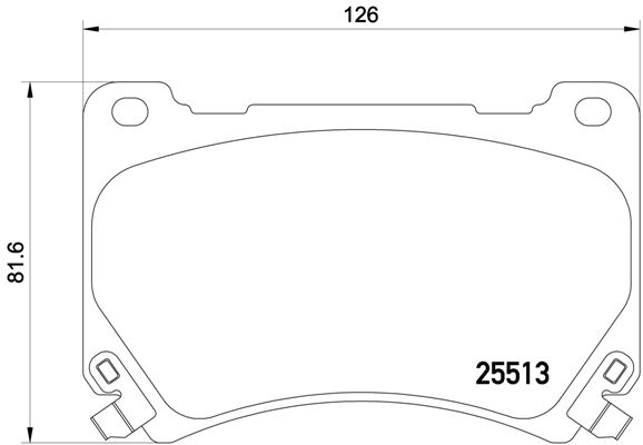 BREMBO Fékbetét, mind P30052_BREMBO