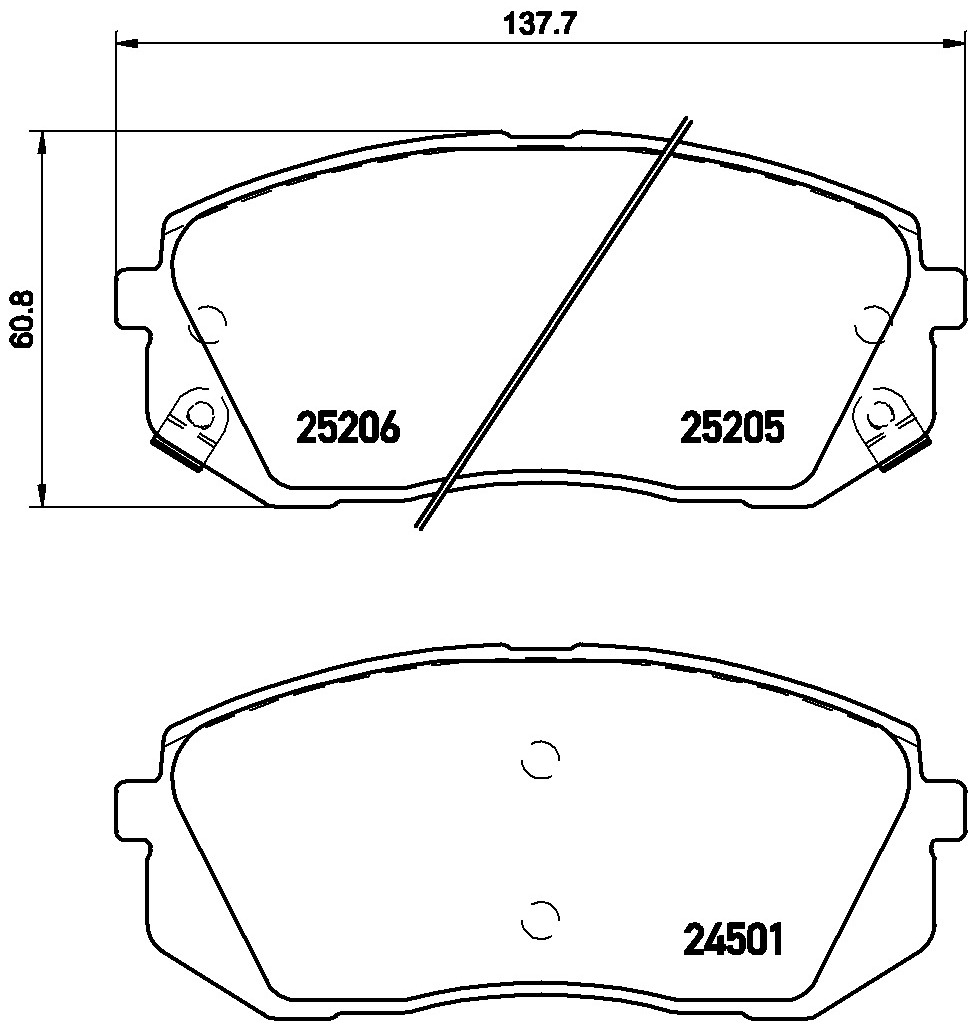 BREMBO Fékbetét, mind P30056E_BREMBO