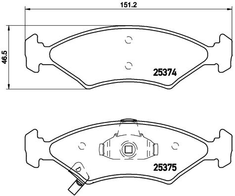 BREMBO Első fékbetét P30062_BREMBO