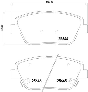 BREMBO Első fékbetét P30066_BREMBO