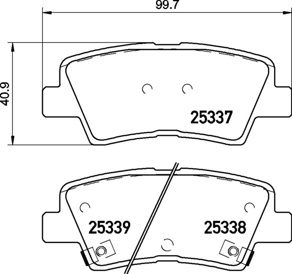 BREMBO Fékbetét, mind P30094X_BREMBO