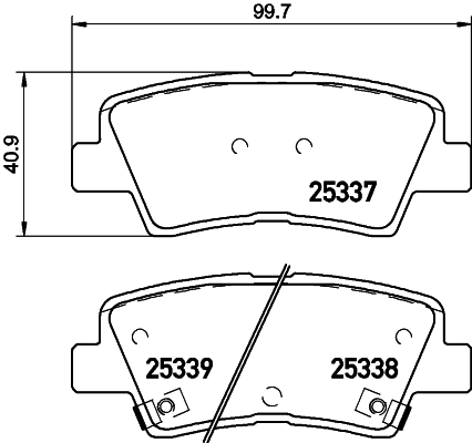 BREMBO Fékbetét, mind P30101_BREMBO