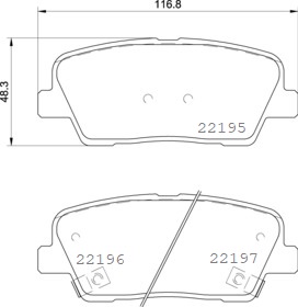 BREMBO Fékbetét, mind P30105_BREMBO