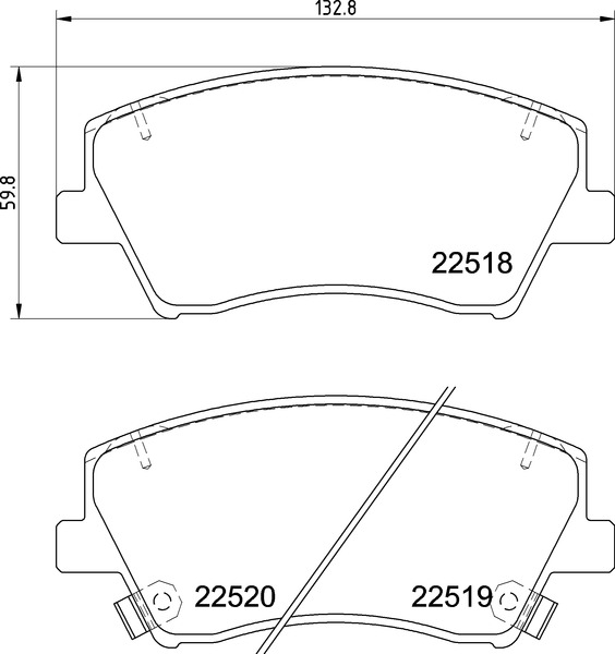 BREMBO Fékbetét, mind P30107E_BREMBO