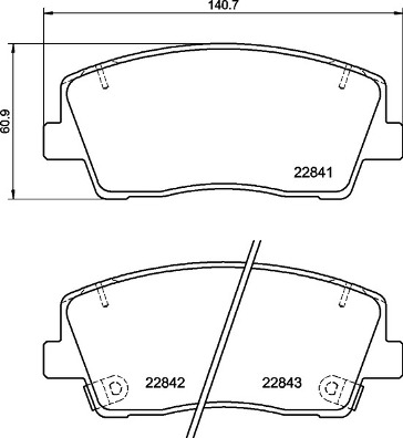 BREMBO Fékbetét, mind P30108_BREMBO