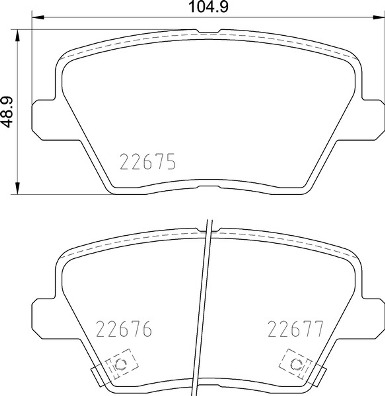 BREMBO Hátsó fékbetét P30109_BREMBO