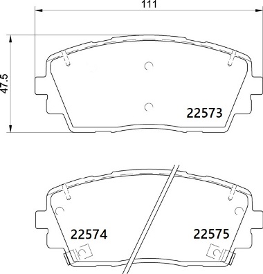 BREMBO Fékbetét, mind P30115_BREMBO