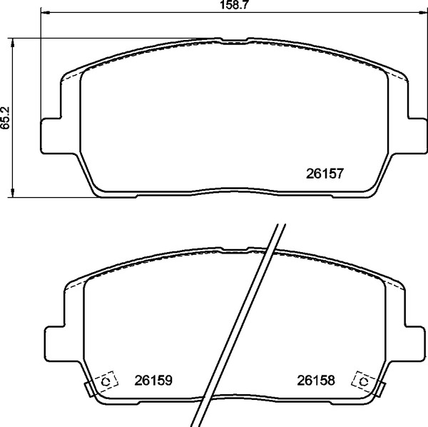 BREMBO Fékbetét, mind P30116_BREMBO