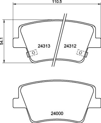 BREMBO Fékbetét, mind P30117_BREMBO