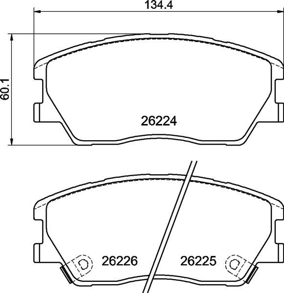 BREMBO Fékbetét, mind P30121E_BREMBO