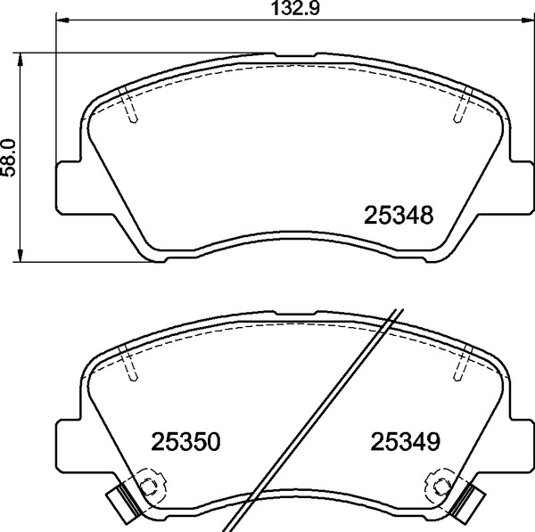 BREMBO Fékbetét, mind P30122_BREMBO