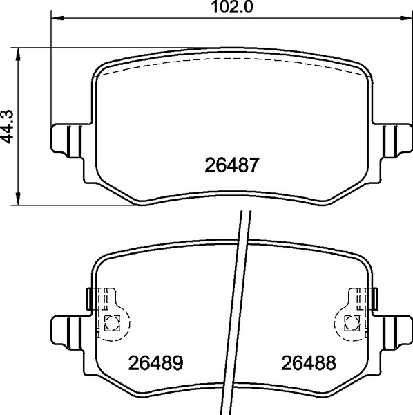 BREMBO Fékbetét, mind P30139_BREMBO