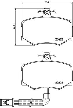 BREMBO Első fékbetét P36005_BREMBO