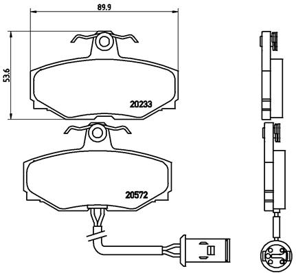 BREMBO Hátsó fékbetét P36006_BREMBO