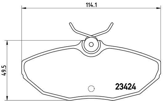 BREMBO Hátsó fékbetét P36013_BREMBO