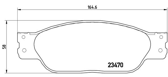 BREMBO Első fékbetét P36016_BREMBO