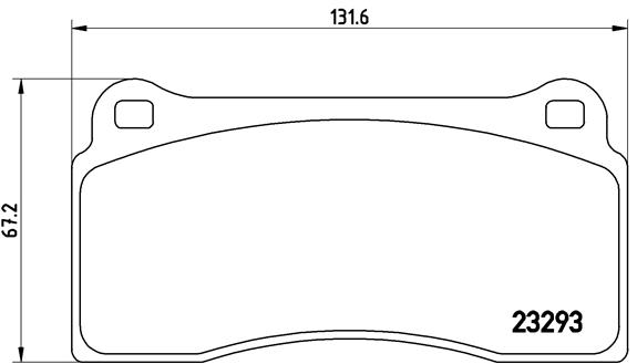 BREMBO Első fékbetét P36018_BREMBO