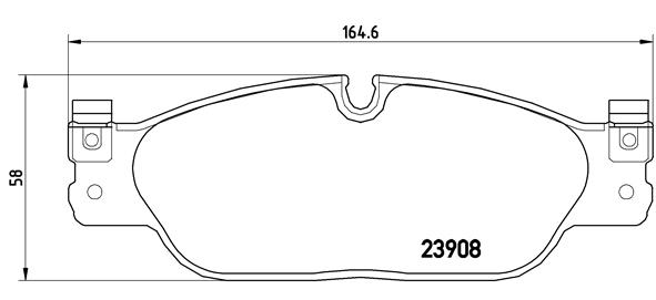 BREMBO Első fékbetét P36021_BREMBO