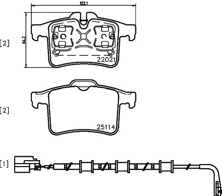 BREMBO Fékbetét, mind P36034_BREMBO