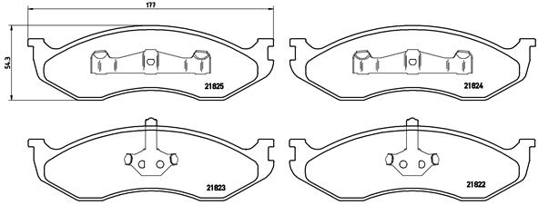 BREMBO Első fékbetét P37004_BREMBO