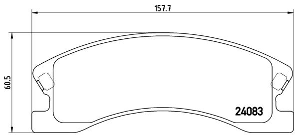 BREMBO Első fékbetét P37008_BREMBO