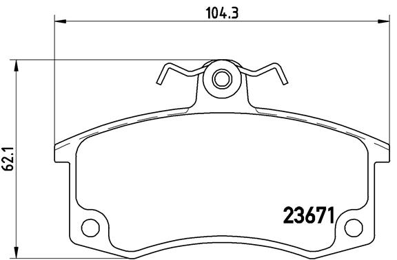 BREMBO Első fékbetét P41004_BREMBO