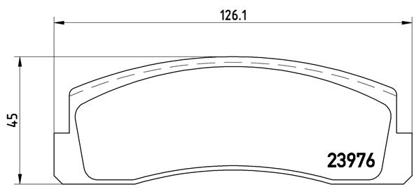 BREMBO Első fékbetét P41005_BREMBO