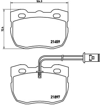 BREMBO Első fékbetét P44004_BREMBO