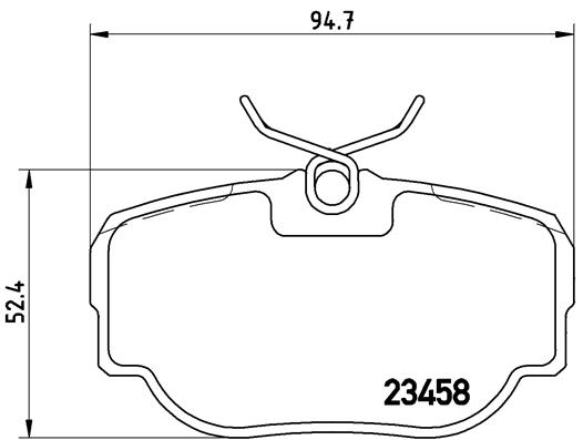 BREMBO Hátsó fékbetét P44009_BREMBO