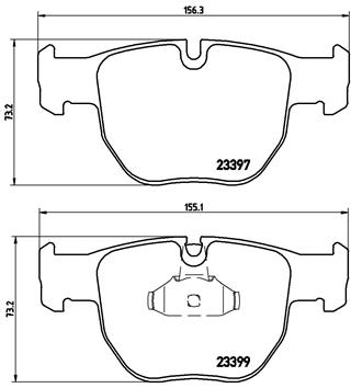 BREMBO Első fékbetét P44012_BREMBO