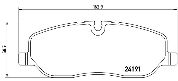 BREMBO Első fékbetét P44014_BREMBO