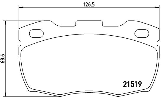 BREMBO Első fékbetét P44015_BREMBO