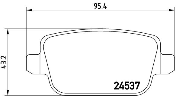 BREMBO Hátsó fékbetét P44017_BREMBO