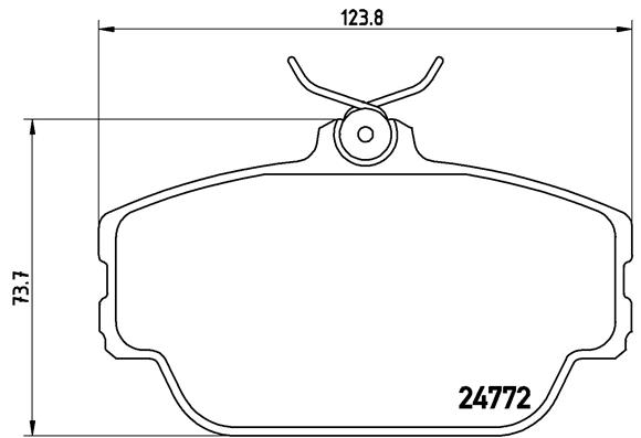 BREMBO Első fékbetét P46001_BREMBO