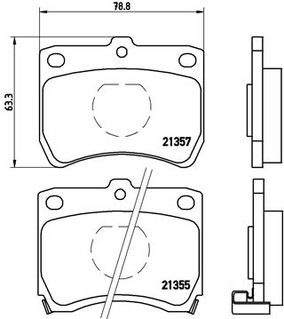 BREMBO Első fékbetét P49013_BREMBO