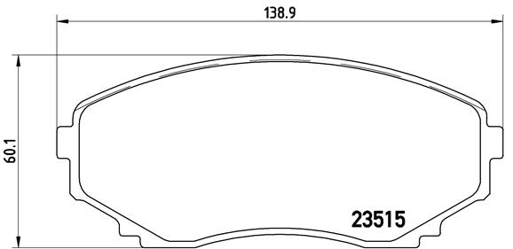 BREMBO Első fékbetét P49028_BREMBO