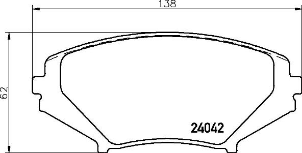 BREMBO Első fékbetét P49034_BREMBO