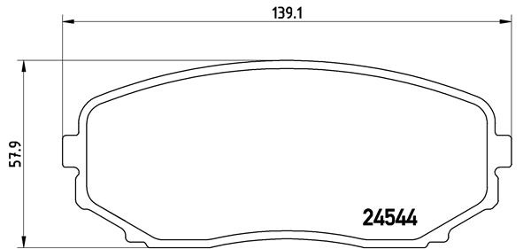 BREMBO Első fékbetét P49040_BREMBO