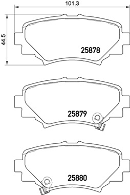 BREMBO Hátsó fékbetét P49049_BREMBO