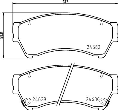 BREMBO Fékbetét, mind P49060_BREMBO