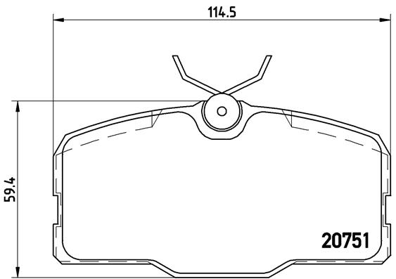 BREMBO Első fékbetét P50006_BREMBO