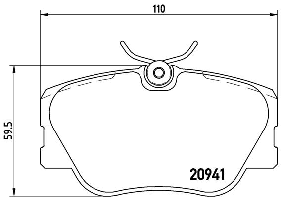 BREMBO Első fékbetét P50008_BREMBO