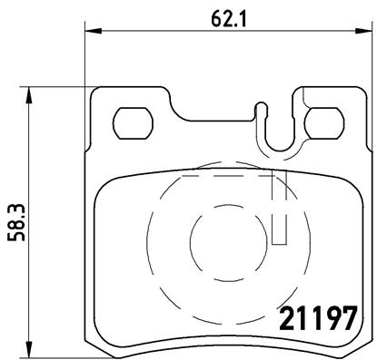 BREMBO Hátsó fékbetét P50009_BREMBO